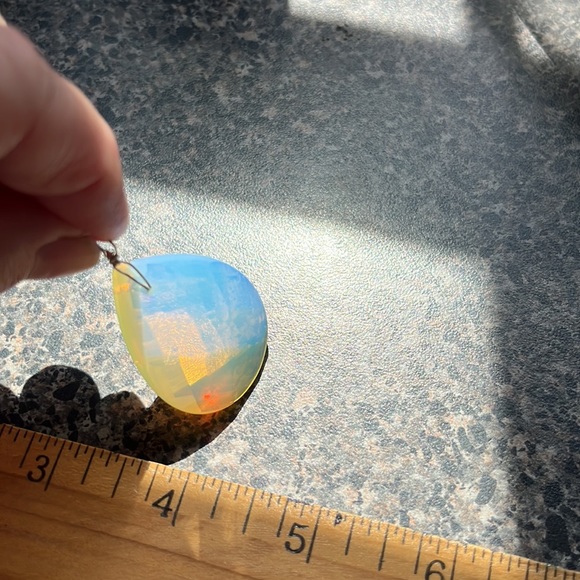 NWOT Sea Opal Pendant glass - Picture 3 of 3